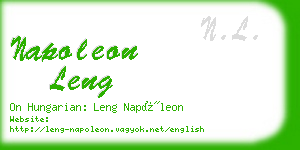 napoleon leng business card